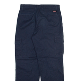 DICKIES Cargo Mens Trousers Blue Regular Straight W32 L32