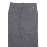 DICKIES Mens Trousers Grey Regular Straight W36 L29