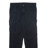 DICKIES Mens Trousers Black Relaxed Straight W36 L31