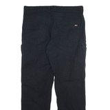 DICKIES Mens Trousers Black Relaxed Straight W36 L31