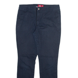 DICKIES Womens Trousers Blue Slim Straight W30 L29