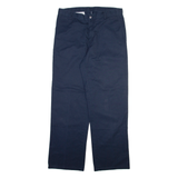 DICKIES Mens Trousers Blue Regular Straight W36 L32