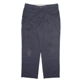 DICKIES Mens Trousers Grey Regular Straight W36 L30