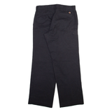 DICKIES Mens Trousers Black Regular Straight W32 L32