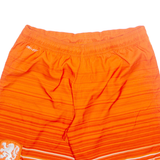 NIKE Knvb Mens Sports Shorts Orange Striped S W28