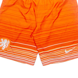 NIKE Knvb Mens Sports Shorts Orange Striped S W28