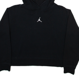 AIR JORDAN Crop Womens Black Hoodie L