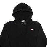 CHAMPION Mens Black Hoodie S