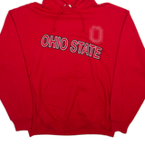 JERZEES Ohio State Mens Red Hoodie USA L