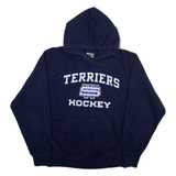 POWER-TEK Terriers Hockey Mens Blue Hoodie USA L