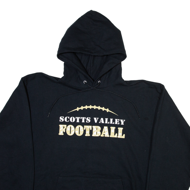 PORT Scotts VAlley Football Mens Black Hoodie L