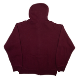 J.American Virginia Tech Mens Maroon Hoodie Full Zip USA M