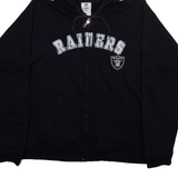 NFL Raiders Womens Black Hoodie Full Zip USA XL