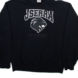 GILDAN Jserra Blackout Mens Black Hoodie USA M