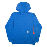 CARHARTT Loose Fit Mens Blue Hoodie M