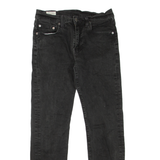 LEVI'S 502 Jeans BIG E Mens Black Regular Tapered W30 L28
