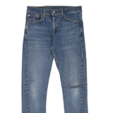 LEVI'S 512 Jeans Distressed Mens Blue Slim Tapered Stonewash W30 L32