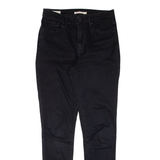 LEVI'S 721 BIG E High Rise Womens Jeans Black Slim Skinny W29 L30