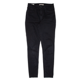 LEVI'S 721 BIG E High Rise Womens Jeans Black Slim Skinny W29 L30
