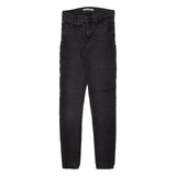 LEVI'S 710 Womens Jeans Black Slim Skinny W26 L30