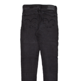 LEVI'S 710 Womens Jeans Black Slim Skinny W26 L30