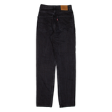 LEVI'S BIG E 70's High Womens Jeans Black Slim Straight W23 L29