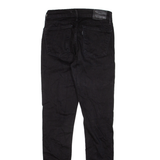 LEVI'S 710 BIG E Womens Jeans Black Slim Skinny W26 L30