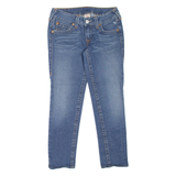 TRUE RELIGION Julie Womens Jeans Blue Slim Skinny Stone Wash W30 L27
