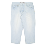 AVIREX Altered Mens Jeans Blue Relaxed Tapered Stone Wash W40 L28