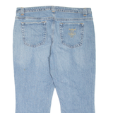 TOMMY HILFIGER Cropped Womens Jeans Blue Regular Straight Stone Wash W36 L23