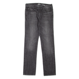 7 FOR ALL MANKIND Slimmy Womens Jeans Grey Slim Skinny Stone Wash W27 L27