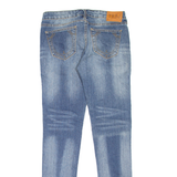 TRUE RELIGION Womens Jeans Blue Slim Skinny Stone Wash W27 L30