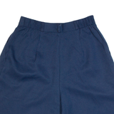 REQUIREMENTS PETITE High Waist Womens Chino Shorts Blue 90s M W28