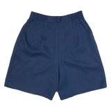 REQUIREMENTS PETITE High Waist Womens Chino Shorts Blue 90s M W28