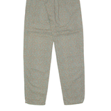 DONOVAN Patterned Chino Womens Twill Trousers Grey Slim Straight 80s W26 L31