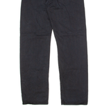 LEE COOPER Renown Mens Twill Trousers Black Slim Straight W35 L34