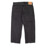 LEVI'S 505 Jeans Mens Black Regular Straight W34 L25