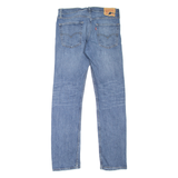LEVI'S 513 Jeans Mens Blue Slim Straight Stone Wash W32 L32