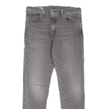 LEVI'S 512 BIG E Jeans Mens Grey Slim Tapered Stone Wash W30 L29
