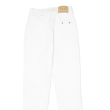 TREND Womens Trousers White Regular Tapered W24 L27