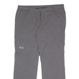 JACK WOLFSKIN Outdoor 2 in 1 Womens Trousers Grey Regular Wide-Leg Nylon W38 L30