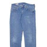 LEVI'S 502 Jeans Big E Mens Blue Regular Tapered Stone Wash W30 L28