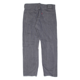 LEVI'S 505 Womens Jeans Grey Regular Straight Stone Wash W36 L32