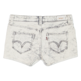 LEVI'S Womens Denim Shorts Grey M W29