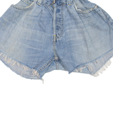 LEVI'S Customised Cut-Off Womens Denim Shorts Blue Relaxed XXS W20