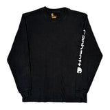 Carhartt Spellout Long Sleeve T-Shirt - Small Black Cotton