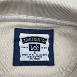 Lee Polo Shirt - Small Cream Cotton