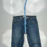 501 Levis Jeans - 36W 34L Blue Cotton