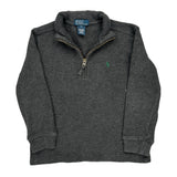 Age 6 Polo By Ralph Lauren 1/4 Zip - XS Grey Cotton
