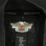 An American Legend Harley Davidson Long Sleeve T-Shirt - Large Black Cotton